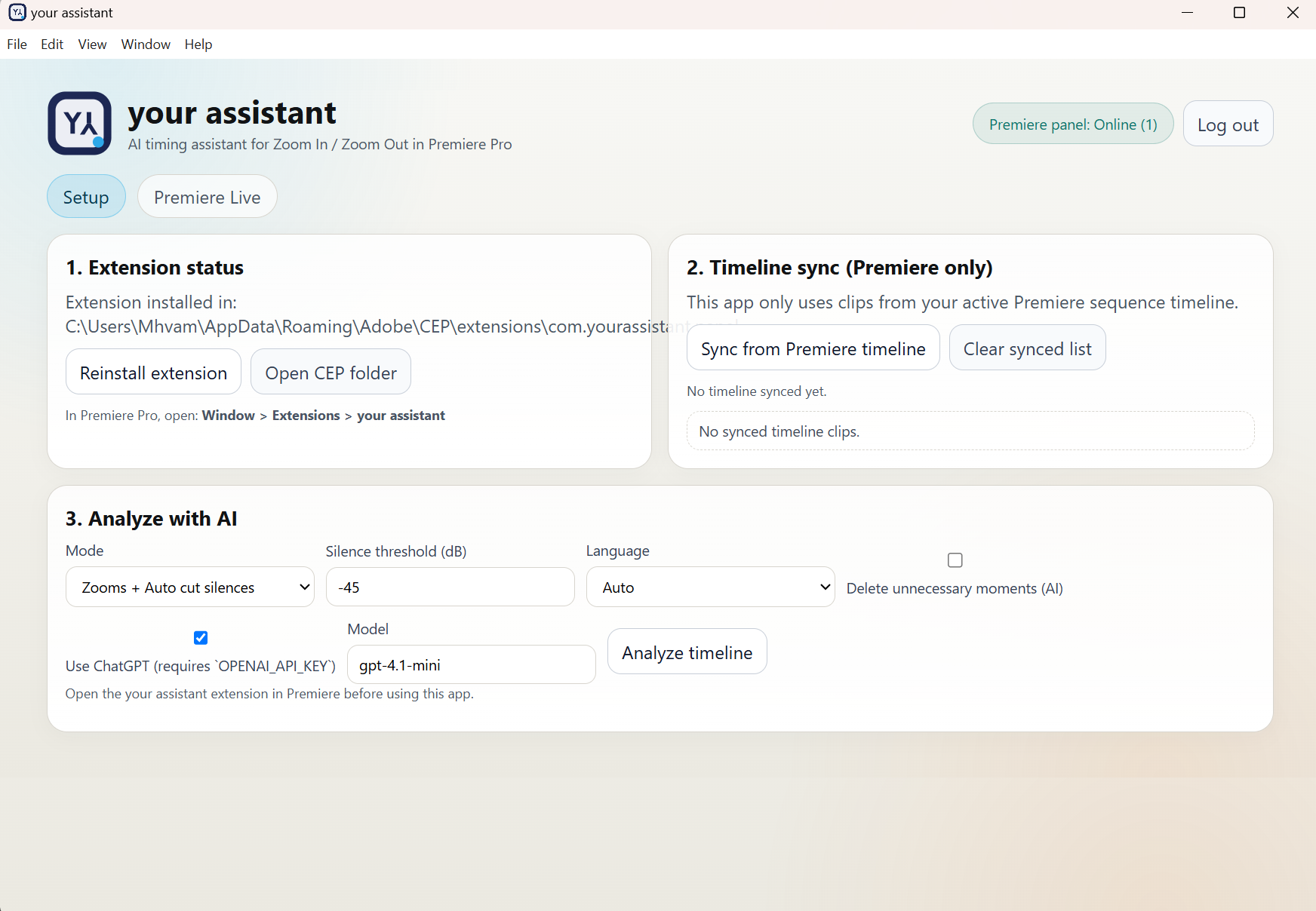 your assistant (beta)